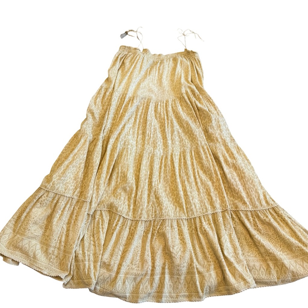 Spell & The Gypsy Wild Thing Maxi Dress Spaghetti Strap Boho Tiered Size Medium - Picture 10 of 16